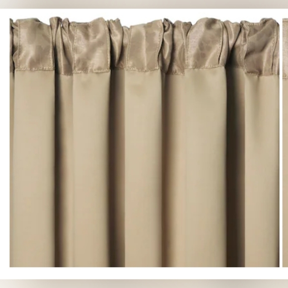 Elegant Tan Damask Curtain - Picture 5 of 5